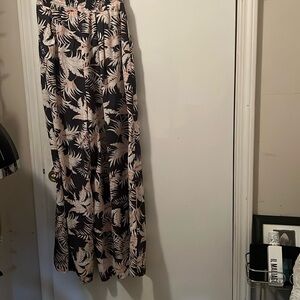 Chic Black and Cream Wide-Leg Jumpsuit